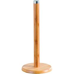Kesper 81203 Suporte para rolos de cozinha de bambu, castanho, 14 x 14 x 32,5 cm