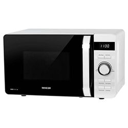 Microwave Oven with 8 Easy Programs + Grill, Volume 17 L, 800 W, Black/White