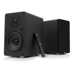 VULKKANO A5 ARC Altavoces Autoamplificados con Woofer de 5.25", Bluetooth 5.0, HDMI ARC, Optica, RCA, USB, con Salida Subwoofer, Monitores de Estudio HiFi con Diseño Elegante, Color Negro