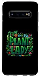 Carcasa para Galaxy S10 Crazy Plant Lady divertido diseño amante de la jardinería