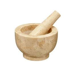 cilio 422016 JUPITER - Mortero de mármol (13 cm, diámetro de 13 cm), color beige