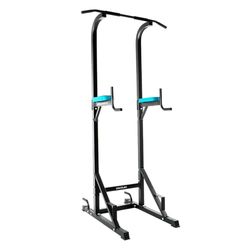 Cecotec Torre Multiestación de Musculación, Rack de Dominadas y Fondos Drumfit PullUps 4000 Power Tower. Acolchado y con Agarres Antideslizantes, Altura Ajustable, Máximo Peso 120Kg