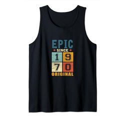 Classic 1970 Original Vintage Epic since Cumpleaños Camiseta sin Mangas