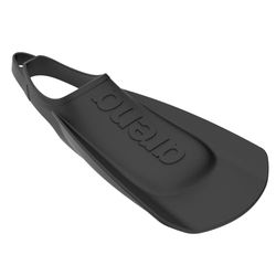 Arena Unisex Volwassen Comfortabele Lichtgewicht Zwem Training Vinnen voor Mannen en Vrouwen Siliconen Korte Blade Flippers Open Hak Ontwerp, Zwart, 4.5-5.5