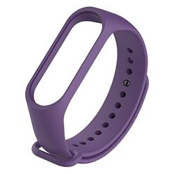 Armband voor Xiaomi Mi Smart Band 5 / Mi Band 6, vervangende horlogeband van siliconen, voor Xiaomi Mi Band 5 / Mi Band 6, violet