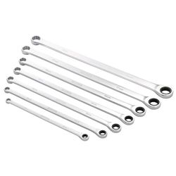 Draper Expert HI-TORQ 8 mm to 19 mm Combination Spanner Set | 7-Piece Chrome Vanadium Steel Hand Tools |Metric Manual Plated Tools | 27778