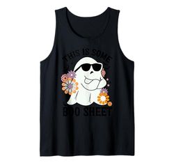 This Is Some Boo Foglio Halloween Divertente Spaventoso Fantasma Canotta