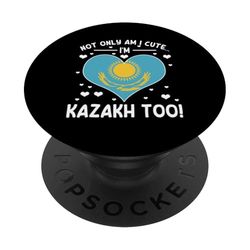 Kazajstán gracioso gente diciendo herencia de Kazajstán PopSockets PopGrip Adhesivo