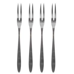 HOME DECO FACTORY, KU6718, Fourchette à Escargot en Acier Inoxydable, Design élégant et Ergonomique, idéale pour Vos Repas raffinés, Longueur 135 cm, Couleur Argent