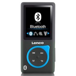 Lenco MP3-spelare Xemio-768 – MP3/MP4-spelare, 8 GB mikro SD-kort inklusive in-ear hörlurar och Bluetooth – blå