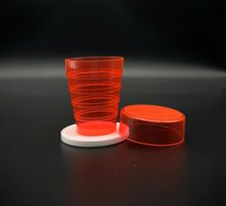 Kimmel Gobelet pliant Taille unique Rouge/transparent