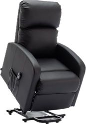 Astan Hogar Poltrona Relax com função auto-ajuda (levantamento pessoas), reclinação elétrica, estofada em PU anti-quartos, modelo premium AH-AR30620NG
