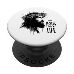 Jesús salvó mi vida - Jesús religioso cristiano vintage PopSockets PopGrip Adhesivo