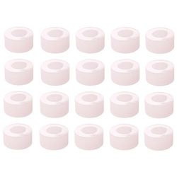 cyclingcolors 20 x Ronde cilindrische afstandhouder Nylon PA Natuurlijke Wasmachine Kolom Beugel Schroef Buis Spacer Robotica Modelbouw (M5 x 3 mm)