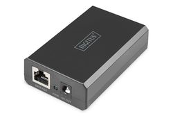 DIGITUS répartiteur PoE++ - Gigabit - IEEE802.3at/BT - 51W Puissance de Sortie - 10/100/1000 Mbit/s - Tension de Sortie sélectionnable 12V/24V - Noir