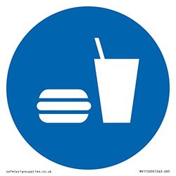 S85 S85 Panneau « Eat and Drink » 85 x 85 mm