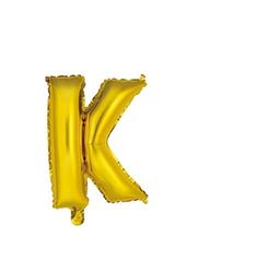 Mv tech Globo de helio de 41 cm de oro con letra K, como en la foto
