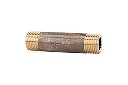 Raccord double filetage G 2 - Longueur 150 mm - Pression de travail max. 10 bar - Température moyenne/température ambiante max. 90 °C - Laiton blanc