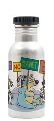 LAKEN Botella de aluminio 0,6 l. tapón liso - No Planet B