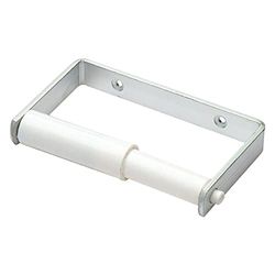 Bulk Hardware BH02037 Porte-rouleau pour papier toilette avec barre Blanc