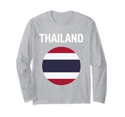 Bandiera Thailandia Moderna Maglia a Manica