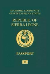 Sierra Leone Passport Replica Lined Softcover 6'' x 9'' Notebook / Journal 120 pages