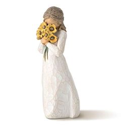 Willow Tree Figura de menina com girassóis, Home Deco, Enesco