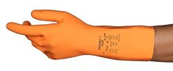 Ansell AlphaTec 87-208 Guanti di sicurezza da lavoro, Protezione meccanica, taglia 8 (M), Arancione (12 Paia)