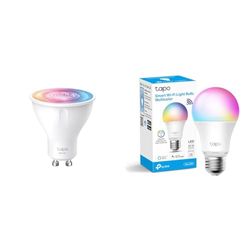 Tapo TP-Link L630 Lampadina WiFi Intelligente LED Smart GU10, RGBW Multicolore & TP-Link L530E Lampadina WiFi Intelligente LED Smart Multicolore, E27