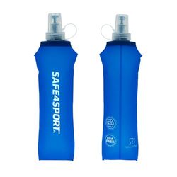 SAFE4SPORT Soft Flask 500 ml Blå - hopfällbar vattenflaska - mjuk TPU vattenflaska - mjuk sportflaska