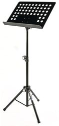 QUIK LOK - MS/331 W/Bag Leggio Orchestra con Borsa, Robusta Base del Treppiede, Ripiegabile, Borsa Inclusa, Colore Nero