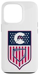 Colorado Baseball Shield Stars and Stripes State Flag USA Case for iPhone 13 Pro