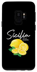 Carcasa para Galaxy S9 Sicilia Italia Limón Retro Orgulloso Italia Sicilia Souvenir