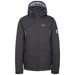 Trespass Giacca da Sci Impermeabile da Uomo Hayes con Cappuccio Removibile, Uomo, MAJKSKN20003_BLKXXL, Nero, 2X-Large
