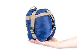 Cao - Borsa per pannolini compatta, 190 x 75 cm, 12 x 7 cm, esterno: nylon 320 D impermeabilizzato, fodera: cotone 240T, imbottitura: fibra di seta 80 g/m2, blu adulto, unisex, 200 x 80 cm
