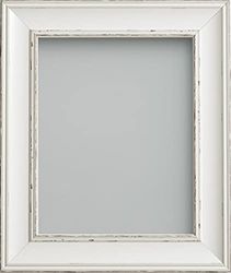 Frame Company Brooke Photo Frame, Antique White, 7x5 inch, fitted with perspex