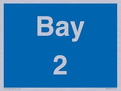 Bay 2 Sign - 200x150mm - A5L