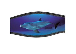 Best Divers Sangle Masque en Néoprène, double velcro, 1 dauphin, Mixte Adulte, multicolore, Taille unique