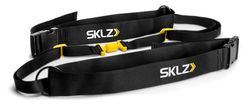 SKLZ Dual Agility Belts, Nero - Potenzia reattività, agilità, velocità. Feedback acustico, vestibilità regolabile, facile da trasportare, adatto a più sport