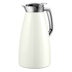 Emsa 514185 Plaza Quick-Tip Vacuum jug, 1.0 litres, ice White, 1