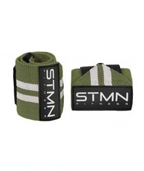 STAMINA FITNESS elastische polsbandages militair groen