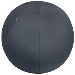 Leitz Silla de Pelota de Yoga, Silla Activa Ergonómica de Escritorio, 65cm de Diámetro, Incluye Funda de Tela, Inflador Manual y 2 Conectores, Gama Ergo Cosy, Gris Terciopelo, 52790089