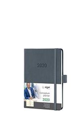 SIGEL C2067 Weekly diary 2020, approx. A6, hardcover, dark grey - Conceptum