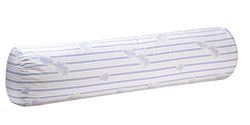 Blanrêve – Traversin de Antan Natural Pluma y Eco Responsable – Comodidad Mediados – Mantenimiento fácil – 90 cm, Blanco/Azul – Fabricación Francesa