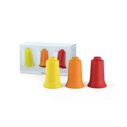 BellaBambi Cupping-set met klokken, bindweefselbehandeling, vervaardigd in Duitsland - van medische silicone, BellaBambi cupping trio, 3 stuks - geel/oranje/rood (lage/gemiddelde/hoge intensiteit)