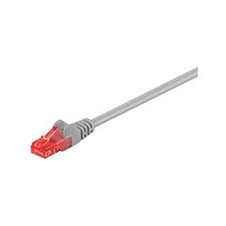 Goobay 95662 CAT 6 Câble de Liaison, U/UTP, Gris, 25 m Longueur