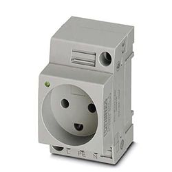 Phoenix Contact EO-K/UT/LED - Lote de 5 enchufes (72,660 g), color gris
