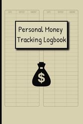 Personal Money Tracking Logbook: Savings Account Register Book, Simple Banking Ledger, Bank Account & Checking Account Ledger - 6 x 9, 110 Pages