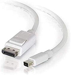 C2G 84298 2m Mini DisplayPort to DisplayPort Adapter Cable M/M - White