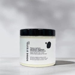 Masque Kératine Cheveux Secs et Abimés 600g - Répare et Restructure la Fibre Capillaire - Lisses les Écailles Éliminer les Frisottis - Brillance Douceur - 100% Vegan